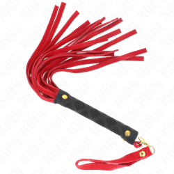 Kink - Mini Fouet Daim Rouge 30 Cm